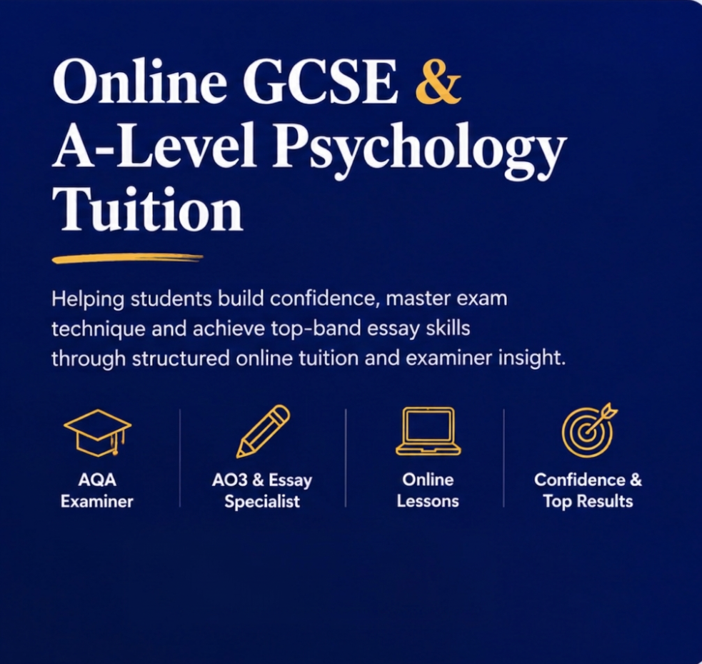 Psychology Tutor Online tuition results and key features overview chart